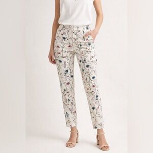🌸 H&M Floral Print Slim Pants | Size 12